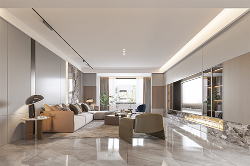 北大洋樓-現(xiàn)代簡約無主燈