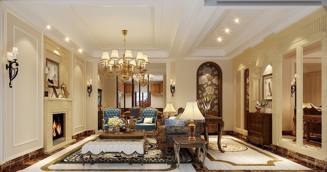 300平聯(lián)排別墅裝修 房主不管不顧效果卻令人驚艷